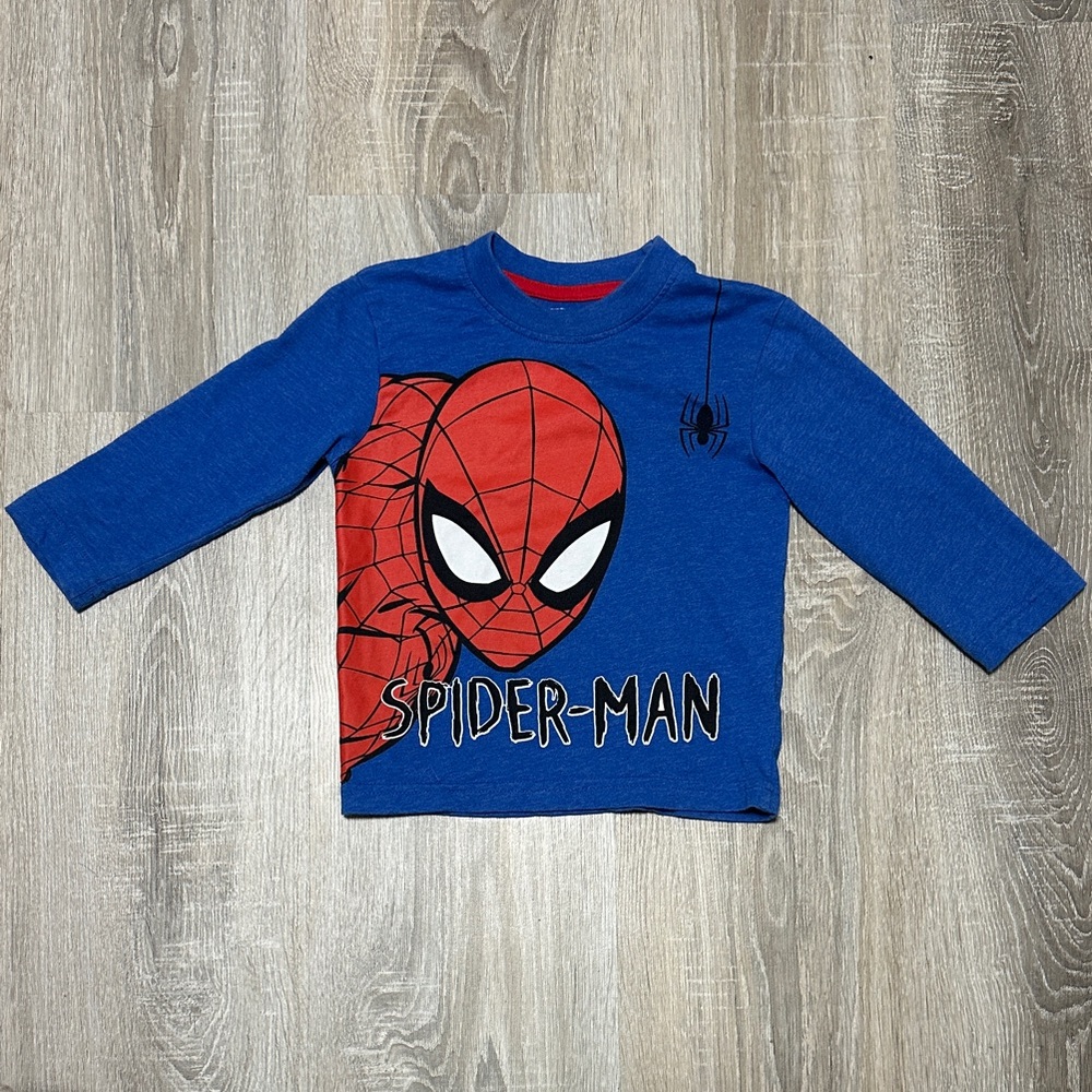 Spiderman Red & Blue Long-Sleeve Graphic Tee